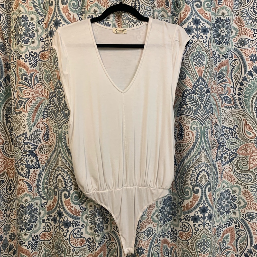 Free People Intimately white bodysuit NWOT